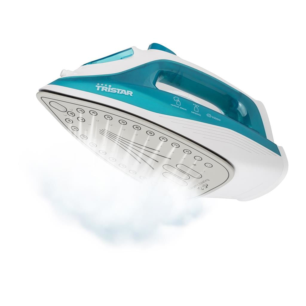 Nessun Brand Tristar Ferro da stiro a vapore 2000 Watt, Blu Tristar ST-8300 Ferro da stiro