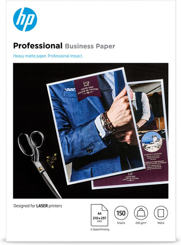 HP Carta professionale , opaca, 200 g/m2, A4 (210 x 297 mm), 150 fogli