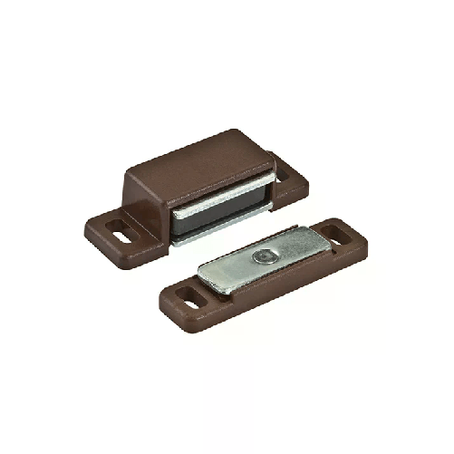 Chiusure magnetiche marroni da applicare con piastra oscillante forza 4 kg. 2 pz.