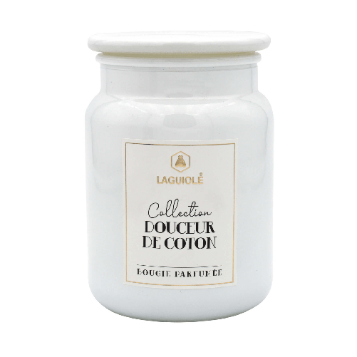 Laguiole CANDELA LAGUIOLE IN VETRO FIORE DI COTONE 250gr - 40269833