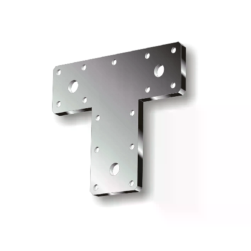 Piastra a "T" forata 160 x 98 x 45 mm.
