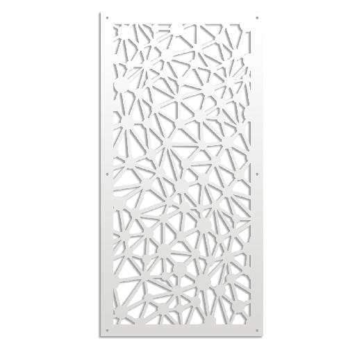 ATOM - Pannello in PVC traforato - Parasole nero / 73x73 cm