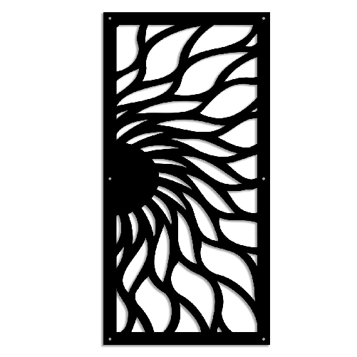 HOT SUN - Pannello in PVC traforato - Parasole bianco / 48x48 cm