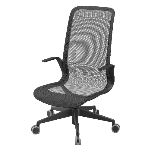 Unisit Poltrona direzionale Marilyn PFA in rete NERO braccioli inclusi