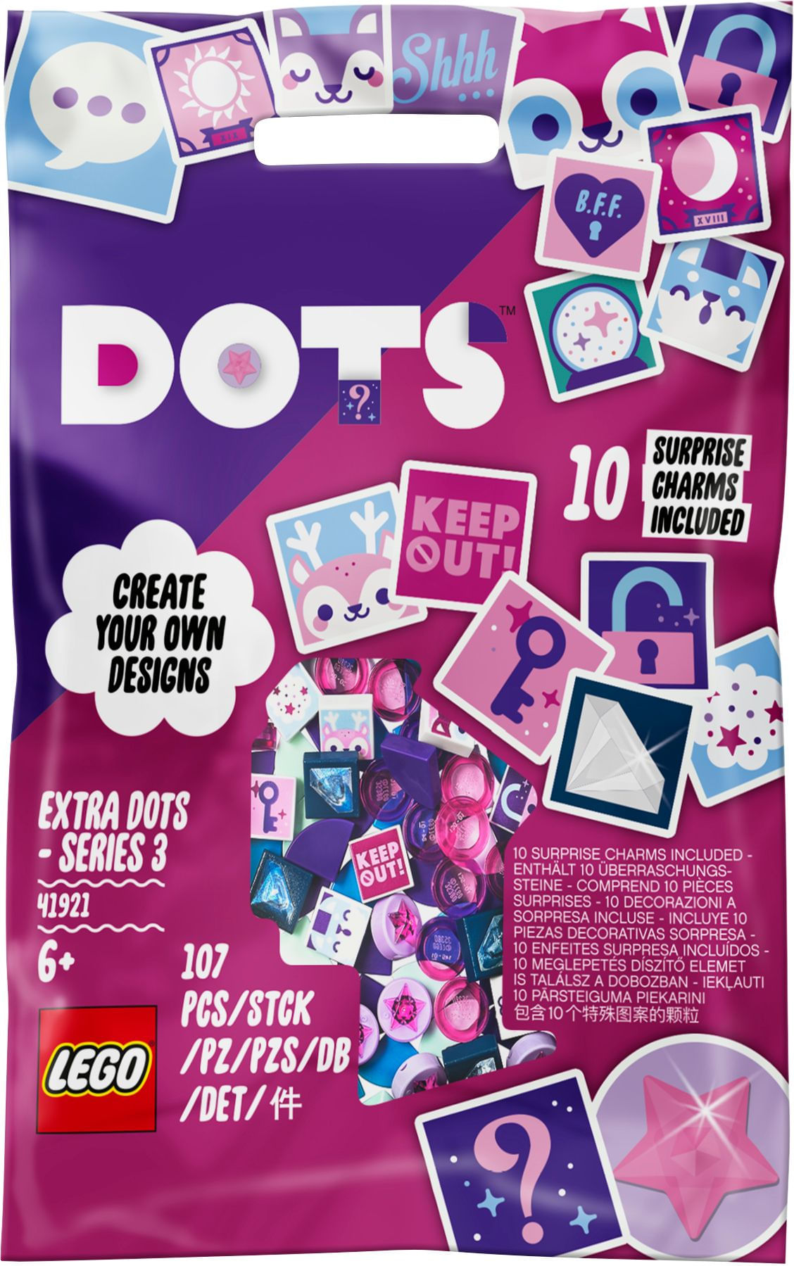 Lego Extra DOTS - Serie 3 - Lego Dots 41921 LEGO DOTS Extra - Serie 3