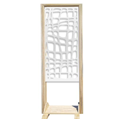 ABSTRACT - Separè - Paravento modulabile - 70x190cm - in Legno e PVC Nero
