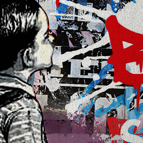 Dream Big - Quadro Canvas Contemporaneo su telaio in legno 50x70 cm