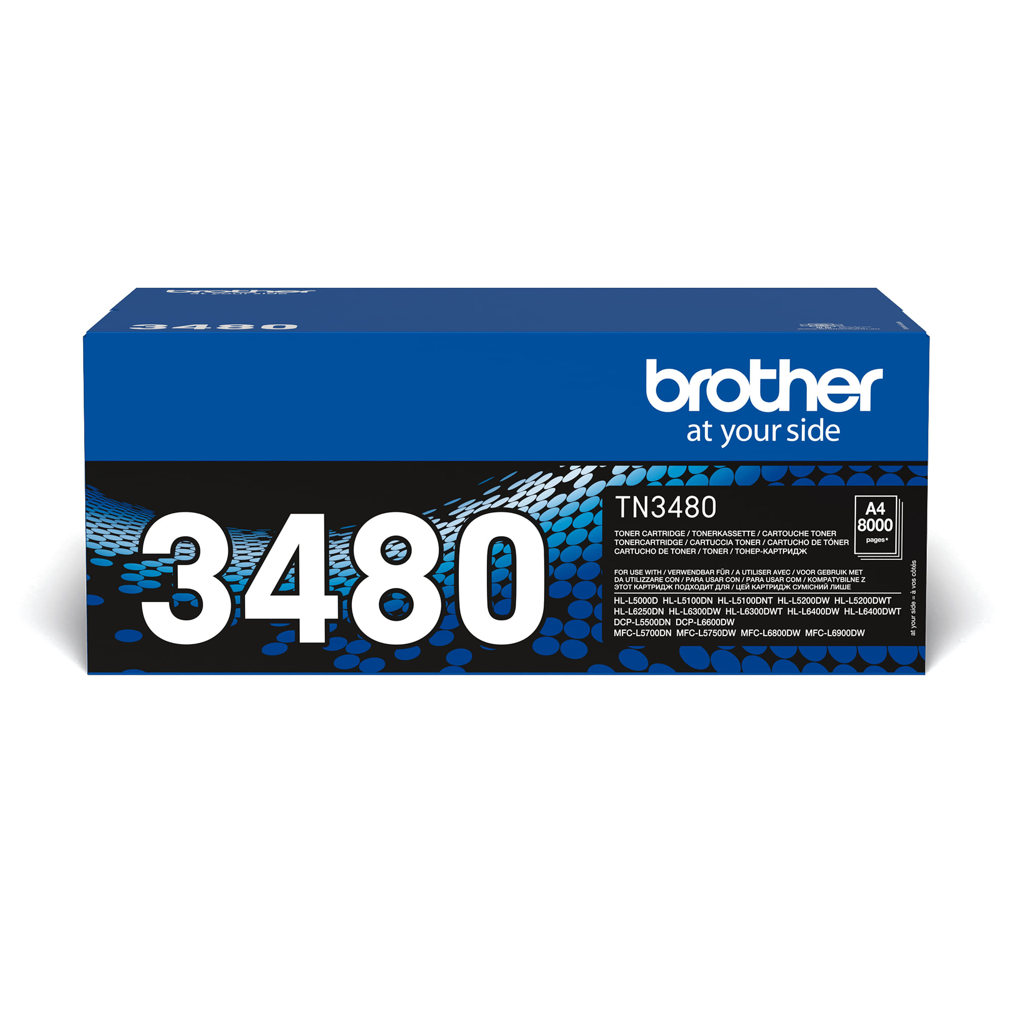 Brother Toner TN3480 8000pg per Hl-l5000d-l5100dn-l6400dw-l6400dwt Dcp-l5500dn-l6600dw Brother TN-3480 cartuccia toner 1 pz Originale Nero