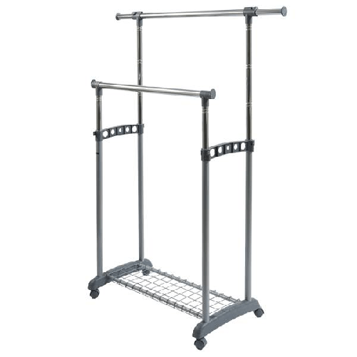 PERFETTO Appendiabiti su ruote Gastone 2 barre Perfetto