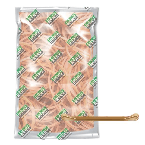 LEBEZ Elastico fettuccia in para D120 - 8mm in sacchetto da 1KG Lebez