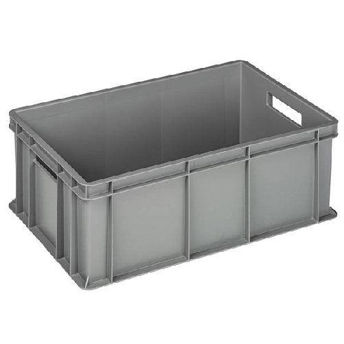 Mobil Plastic Cassa industriale Europa - 60 x 40 x 22 cm - 42 L - PP - grigio - Mobil Plastic