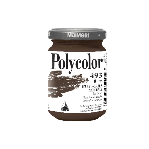 MAIMERI Colore vinilico Polycolor vasetto 140 ml terra d'ombra naturale Maimeri