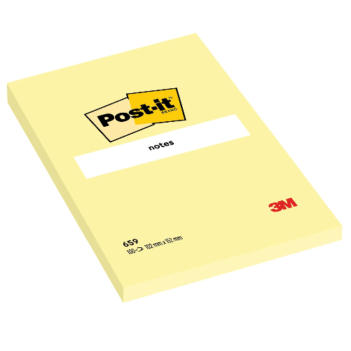 POST-IT BLOCCO 100fg Post-it Giallo Canary 102x152mm 659