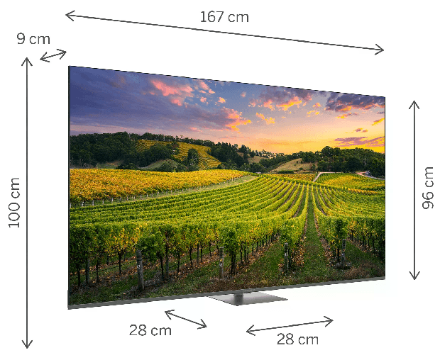 Thomson 75QG5C14 Tv Qled 75 pollici 4K Ultra HD 3840x2160p Google tv classe F Grigio scuro