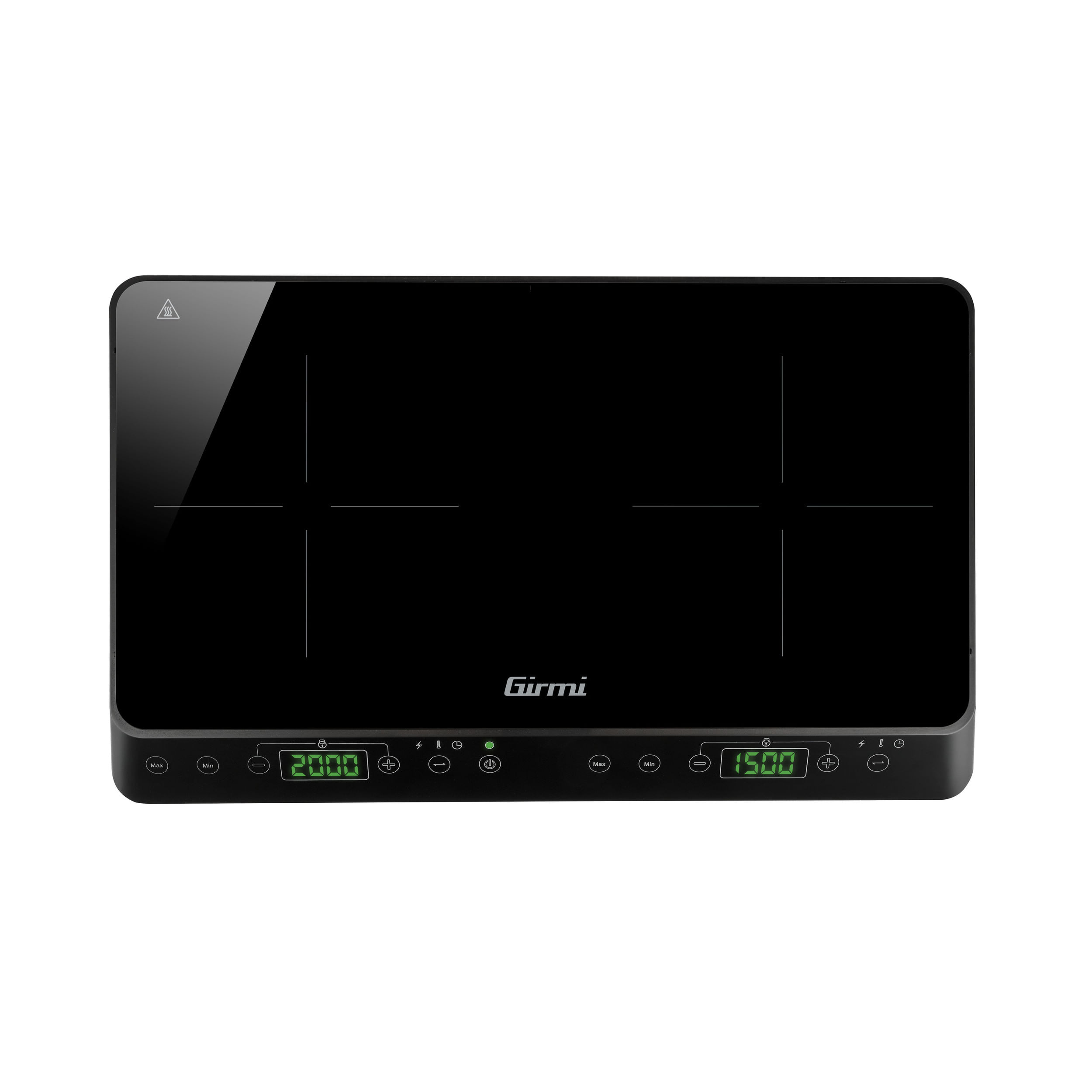 Girmi PI51 Nero Superficie piana 56 cm Piano cottura a induzione 2 Fornello(i)