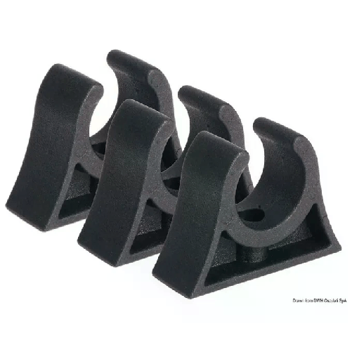 Clip bianca per tubi 25-26 mm 34.358.26