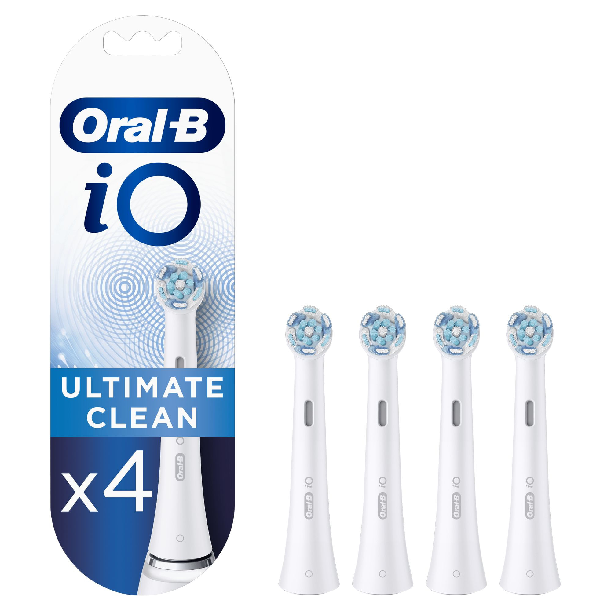 Oral-B iO Ultimate Clean iO Testine Di Ricambio Ultimate Clean. 4 Pezzi Oral-B iO Testine Spazzolino Elettrico, Confezione da 4 pezzi, Ultimate Clean,