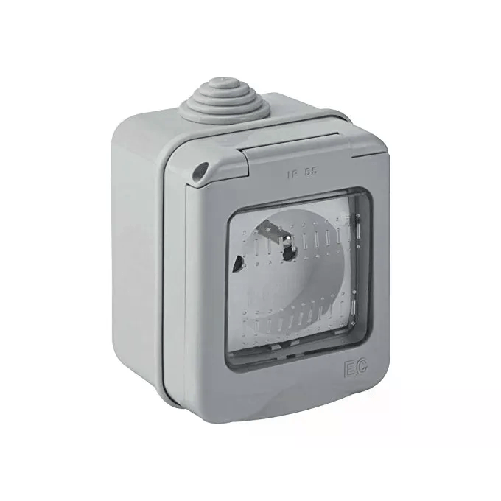 Elettrocanali Scatola Pvc per Tubi Rigidi per Frutti Mylife Ip55 2 Posti