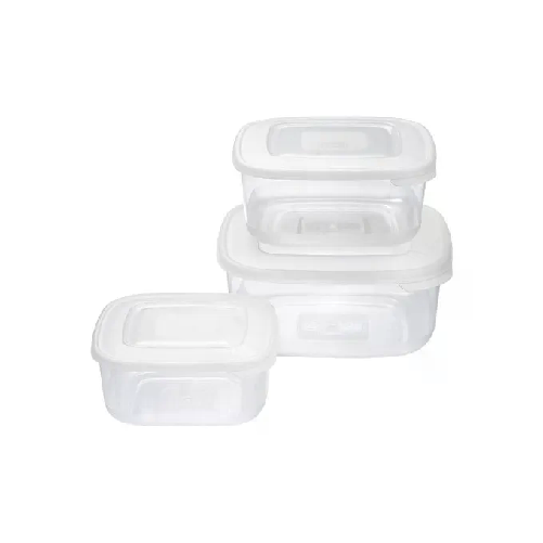 Tontarelli Set Contenitori per Alimenti Family Food Bianco