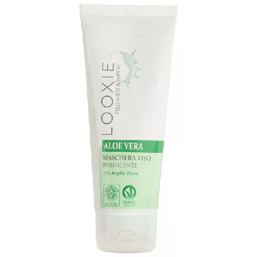 Looxie Maschera Viso Purificante con Argilla Verde Aloe Vera