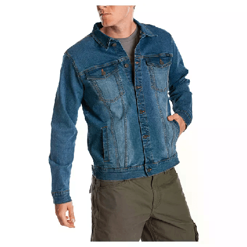 Vigor-Blinky Giubbotto Rica Lewis Jeans Stant Stretch Denim Chiaro Taglia M