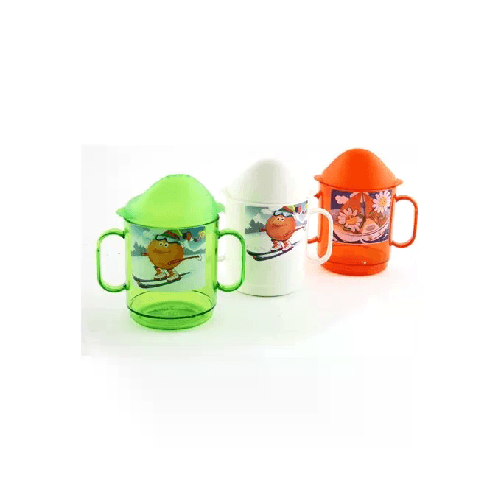 Bicchiere con due manici da bambino Decorato
