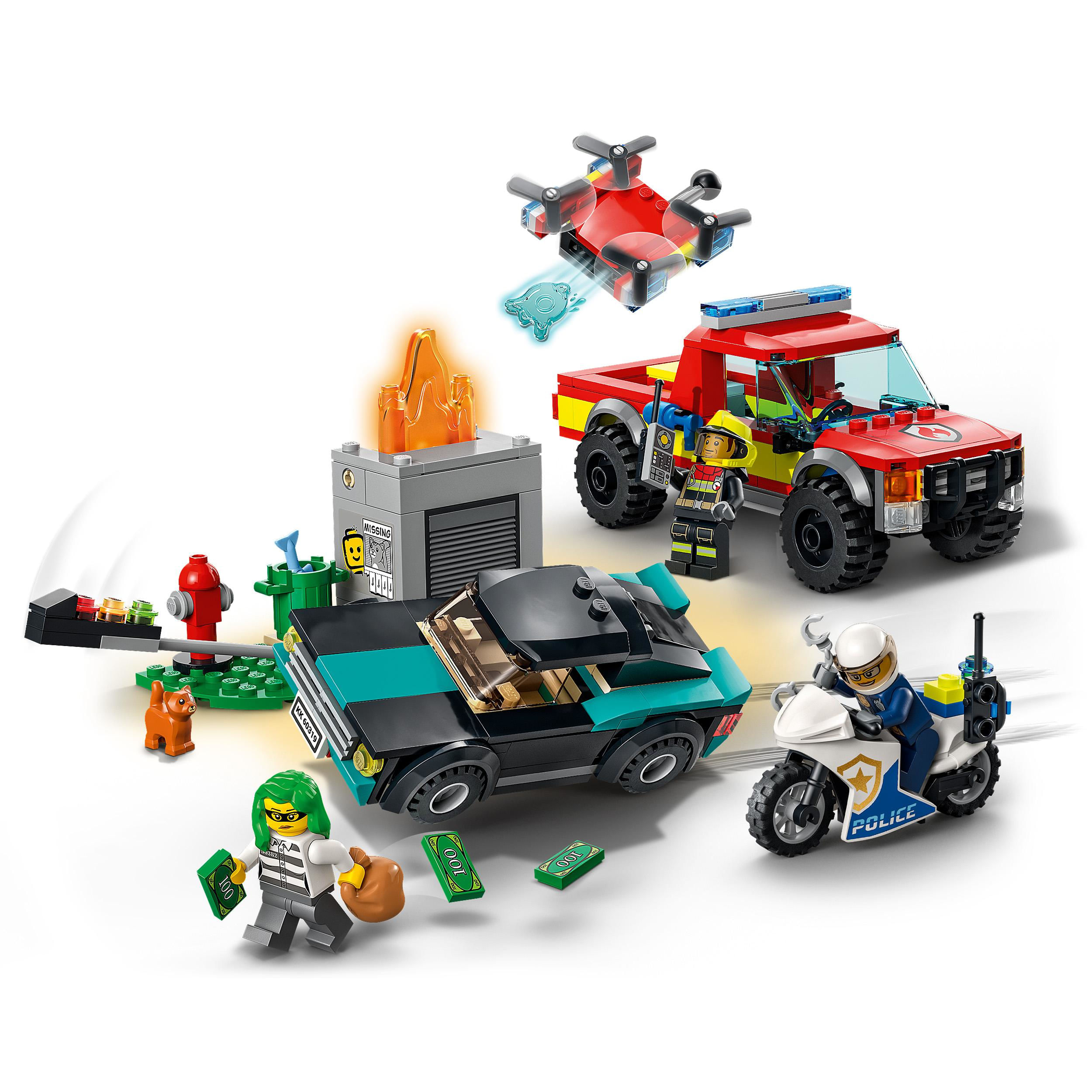 LEGO City Fire Soccorso Antincendio e Inseguimento eella Polizia LEGO City Soccorso antincendio e inseguimento della polizia