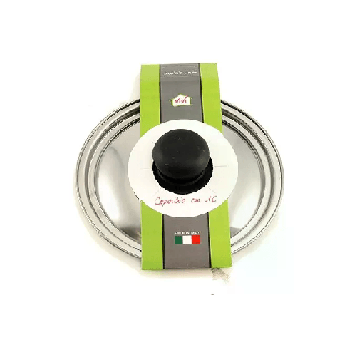 Coperchio in acciaio inox con cravatta cm 16
