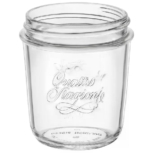 Bormioli Vaso Cilindrico 32cl Bocca Larga Quattro Stagioni senza Capsula Bormioli Rocco Barattolo 4 Stagioni 0,32 lt
