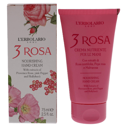 L 'erbolario 3 rosa crema mani nutriente