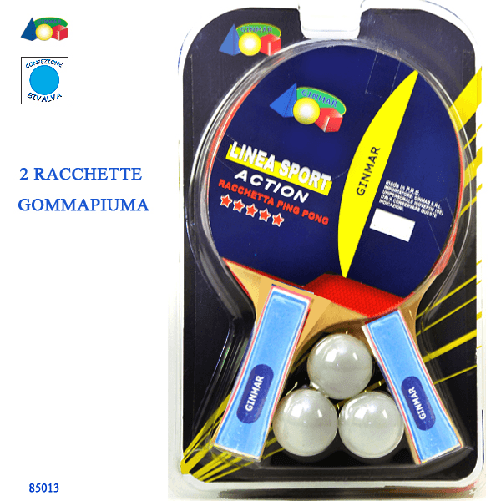 SET RACCHETTE PING PONG CON 3 PALLINE
