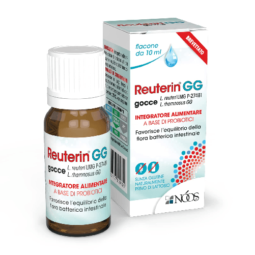 Nóos - Reuterin GG Gocce - a Base di Fermenti Lattici Vivi – Flacone da 10ml