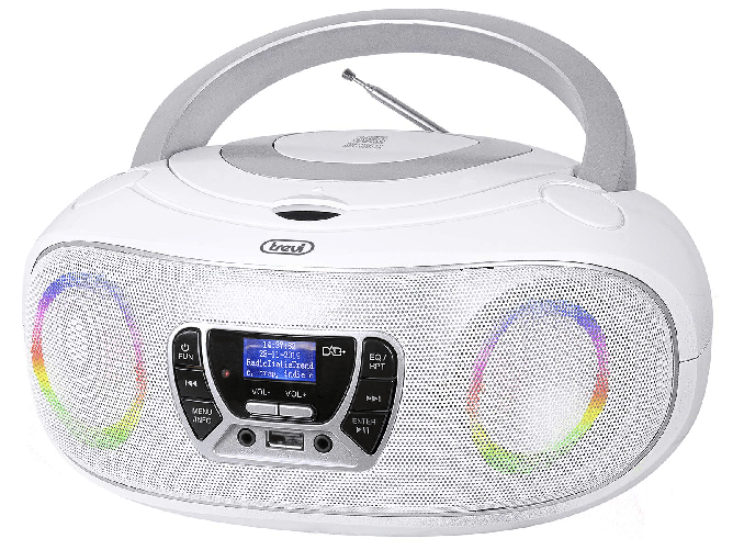 Trevi CMP 583 DAB Stereo Portatile con Lettore CD e Ricevitore Digitale Trevi CMP 583 DAB Digitale 4 W DAB, DAB+, FM Bianco Riproduzione MP3
