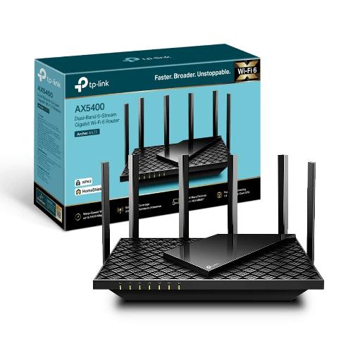TP-Link Archer AX73 router wireless Gigabit Ethernet Dual-band (2.4 GHz/5 GHz) Nero