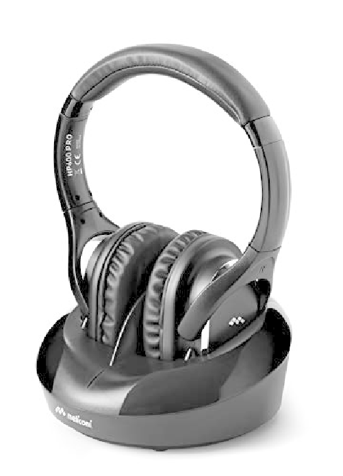 Meliconi HP600 Pro – Cuffie Tv Stereo Con Ingresso Ottico Digitale E Base Di Ricarica