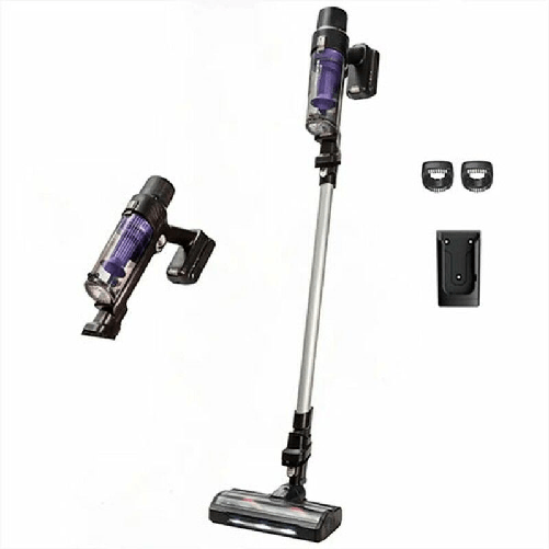 Rowenta RH6A21WO scopa elettrica Aspirapolvere a bastone 2 in 1 Batteria Secco Senza sacchetto 140 W Alluminio, Viola