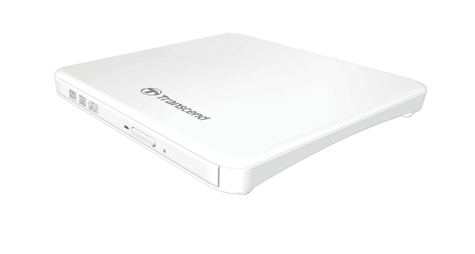 Transcend Masterizzatore DVD Portatile Ultra Slim TS8XDVDS-W Transcend TS8XDVDS-W lettore di disco ottico DVD±RW Bianco