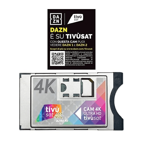 DIGIQUEST CAM Tivùsat 4K Ultra HD - Accesso Facile ai Canali HD e 4K DIPROGRESS Modulo di accesso condizionato (CAM) 4K Ultra HD