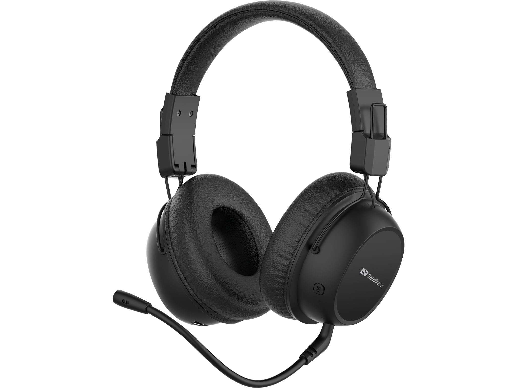 Sandberg 126-36 cuffia e auricolare Wireless A Padiglione Giocare USB tipo-C Bluetooth Nero