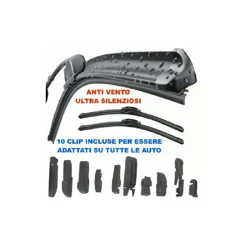 2x Spazzole Tergicristallo Anteriori areo coppia SAAB 9-3 93 dal 2008 in poi