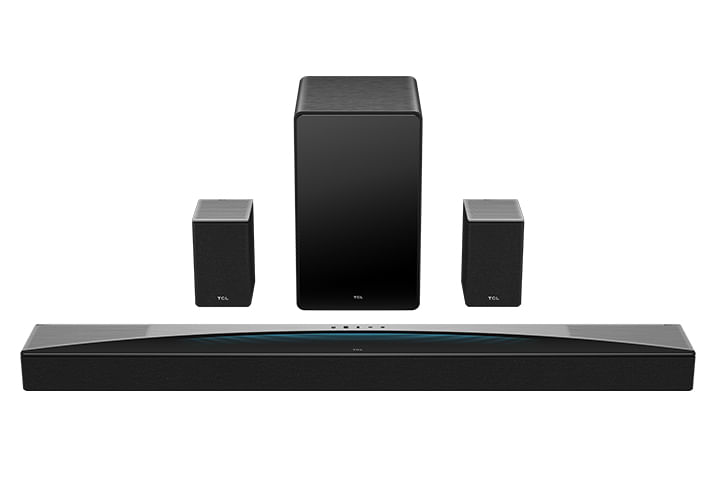 TCL Q85H Soundbar 7.1.4 con tecnologia RayDanz canali con subwoofer e altoparlanti wireless TCL Q Soundbar Q85H 7.1.4 canali, Dolby Atmos con Subwoofe