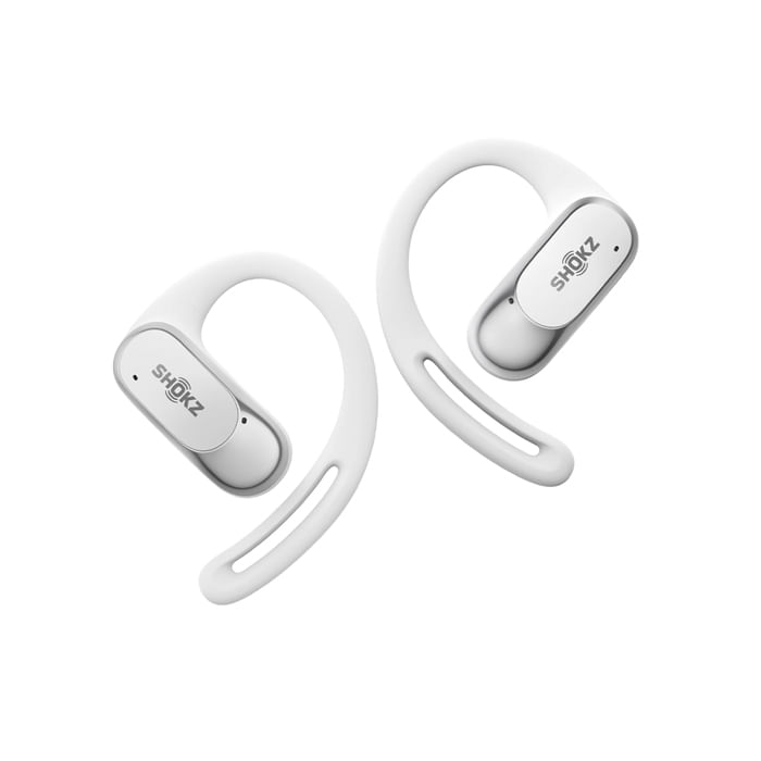 SHOKZ OpenFit Air, weiss Auricolare Wireless A clip Chiamate/Musica/Sport/Tutti i giorni Bluetooth Bianco