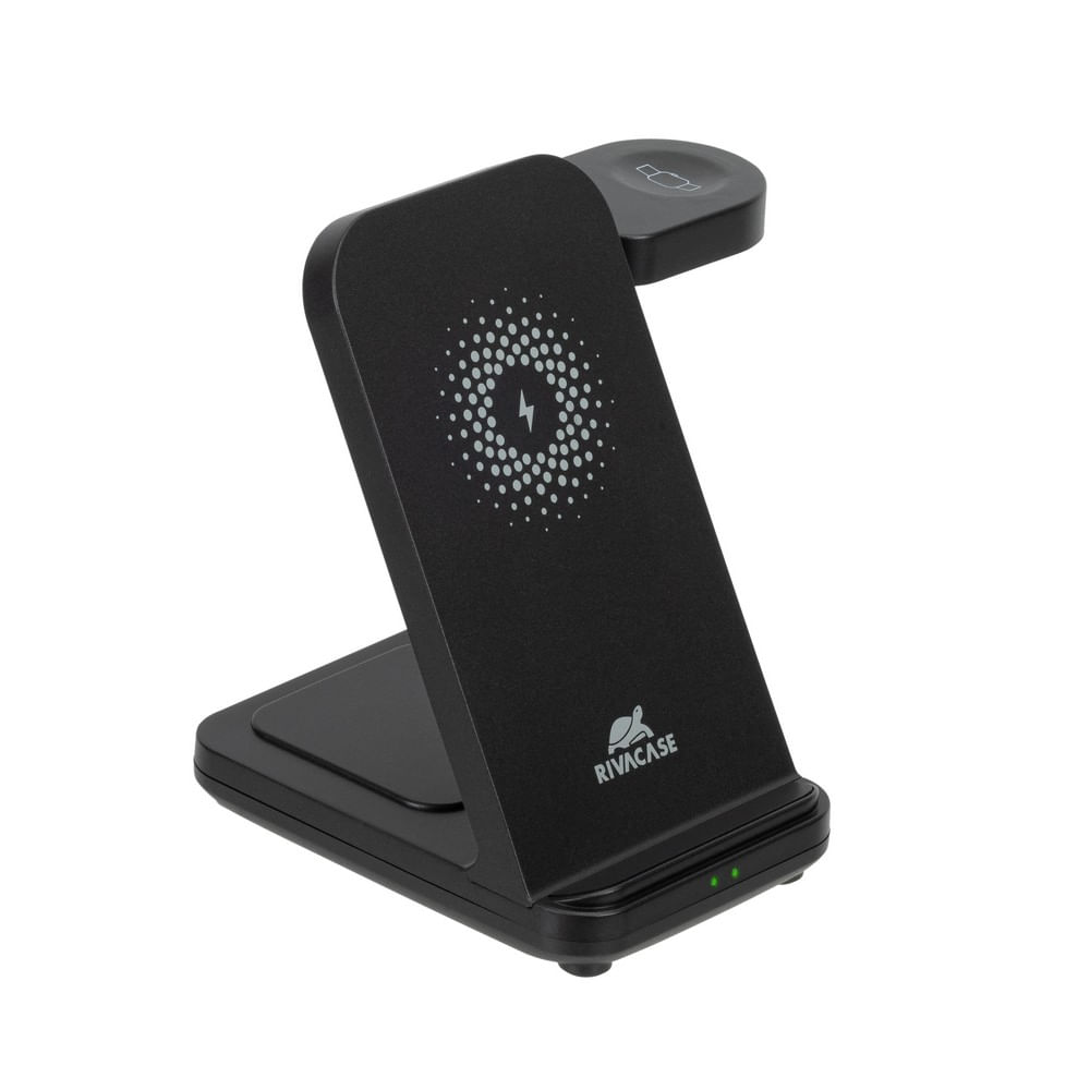 Rivacase VA4916 Caricabatterie per dispositivi mobili Orologio intelligente, Auricolare, Smartphone Nero USB Carica wireless Interno