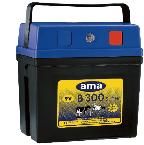 Elettrificatore Ranch Ama B300 con alimentazione 9V Confezione da 1pz