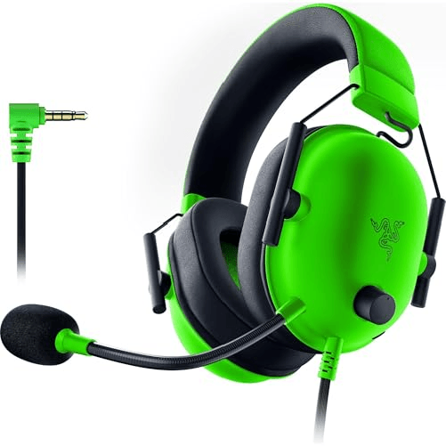 Razer BlackShark V2 X Auricolare Cablato A Padiglione Gaming Verde, Nero