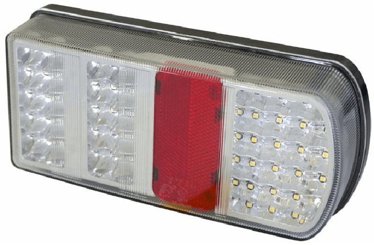 Fanale posteriore sx a 43 LED 227,6x105,8x55mm 12V Confezione da 1pz