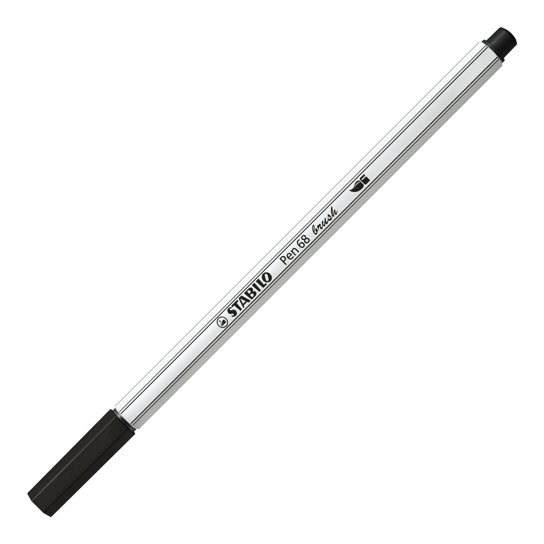 STABILO Pen 68 brush marcatore Medio Nero 1 pz STABILO pen 68 brush 568/46 nero