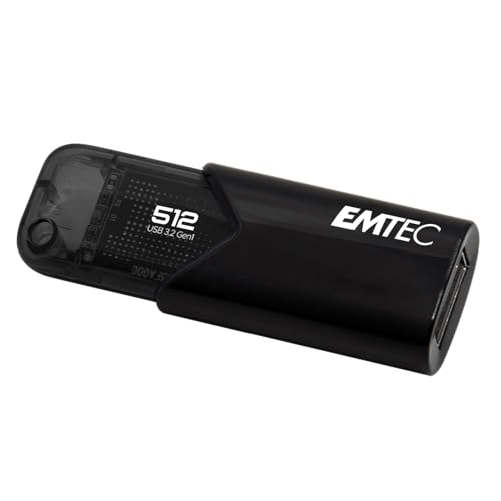 Emtec B110 Click Easy 3.2 unità flash USB 512 GB USB tipo A 3.2 Gen 2 (3.1 Gen 2) Nero
