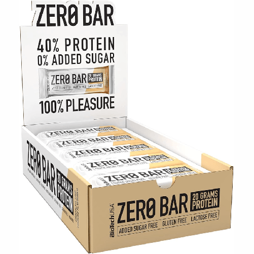 BIOTECH USA ZERO BAR barrette proteiche gusto CIOCCOLATO BISCOTTO 20x50g