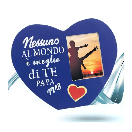 Cornice per foto da tavolo per la festa del papà portafoto in legno idea regalo